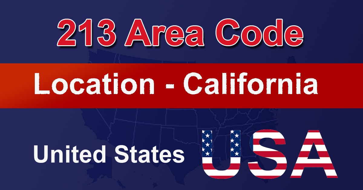 213 Area Code 213 Area Code