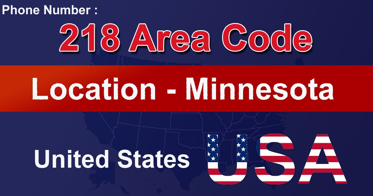 218 Area Code 218 Area Code