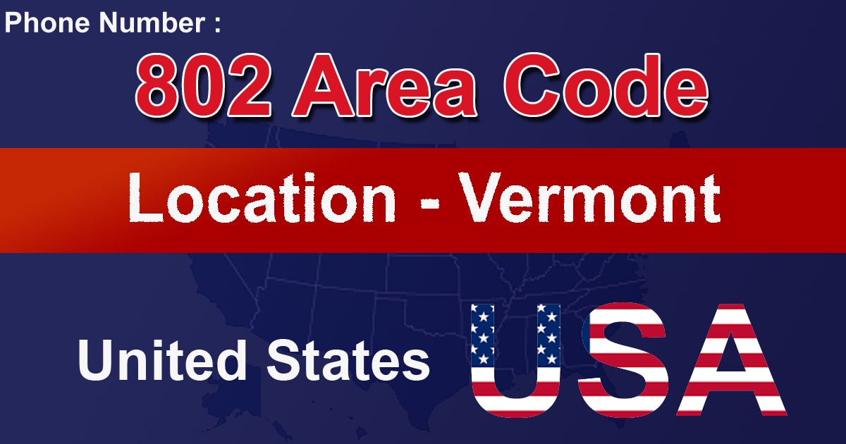 802 Area Code 802 Area Code