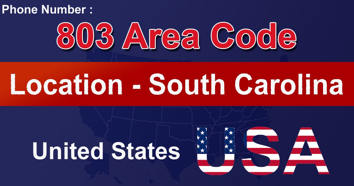 803 Area Code