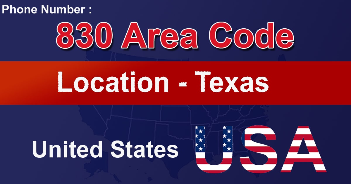 830 Area Code 830 Area Code