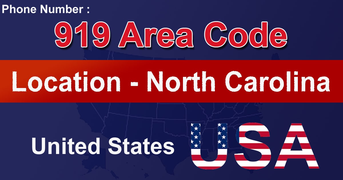 919 Area Code 919 Area Code